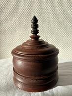 Antieke Nederlandse houten tabakspot., Antiek en Kunst, Ophalen of Verzenden
