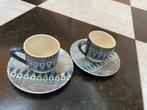 Gien: 2 espresso kopjes uit de serie van  "Emile", Huis en Inrichting, Keuken | Servies, Ophalen of Verzenden, Zo goed als nieuw