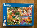 Disney puzzels Lion King, Bambi, Dalmatiërs (3x 100 stukjes), Ophalen of Verzenden, 500 t/m 1500 stukjes, Zo goed als nieuw