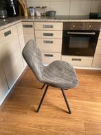 4 Eetkamer stoelen grijs, Ophalen, Grijs