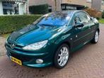 Peugeot 206 1.6 16V CC Roland Garros AUTOMAAT 2004 Groen, 4 cilinders, Cabriolet, 4 stoelen, Bruin