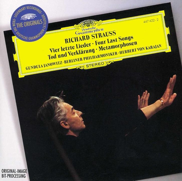 STRAUSS Vier letzte lieder CD VON KARAJAN JANOWITZ DG ORIG, Cd's en Dvd's, Cd's | Klassiek, Zo goed als nieuw, Orkest of Ballet