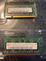 Hynix 512MB DDR2 Geheugenmodule 2st, Computers en Software, RAM geheugen, Ophalen of Verzenden, DDR2, Laptop, Gebruikt