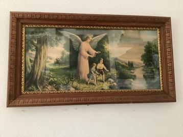 Klassiek Schilderij Engel met Kinderen 88x48 beschikbaar voor biedingen