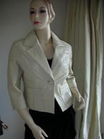 YOCK NIEUW exclusief leren COLBERT JASJE creme maat 36, Beige, Nieuw, Ophalen of Verzenden, YOCK