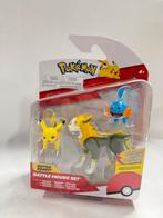 pokemon figuren battle set pikachu mudkip boltund, Pokemon, Ophalen of Verzenden, Zo goed als nieuw, Official