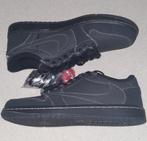 Air Jordan 1 Travis Scott Black Phantom, Kleding | Heren, Schoenen, Verzenden, Zwart, Nieuw, Sneakers of Gympen