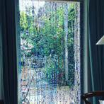 Blauw kralengordijn van glaskralen, Ophalen, Gebruikt