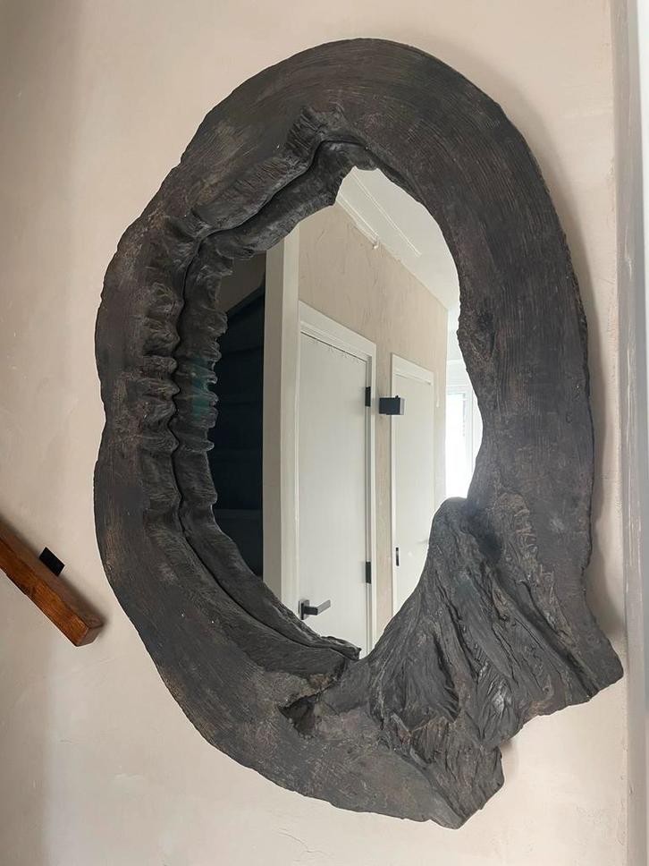 Boomstam Spiegel intratuin, Huis en Inrichting, Woonaccessoires | Spiegels, Zo goed als nieuw, 75 tot 100 cm, 100 tot 150 cm, Overige vormen