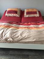 Twee persoonsbed met elektrische Lattoflexbodems, Wit, Tweepersoons, Ophalen of Verzenden, 180 cm