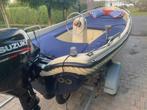 Prachtige wiedesloep met trailer 8 pk suzuki motor, Ophalen, Zo goed als nieuw, Minder dan 10 pk, Tot 6 meter