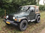 Jeep Wrangler 4.0 Sahara automaat, Auto's, Automaat, Stof, Beige, Open dak