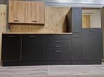 keuken 280 cm in zwart of wit beste deal, Huis en Inrichting, Keuken | Complete keukens, Overige materialen, Zwart, Nieuw, Enkelwandige keuken