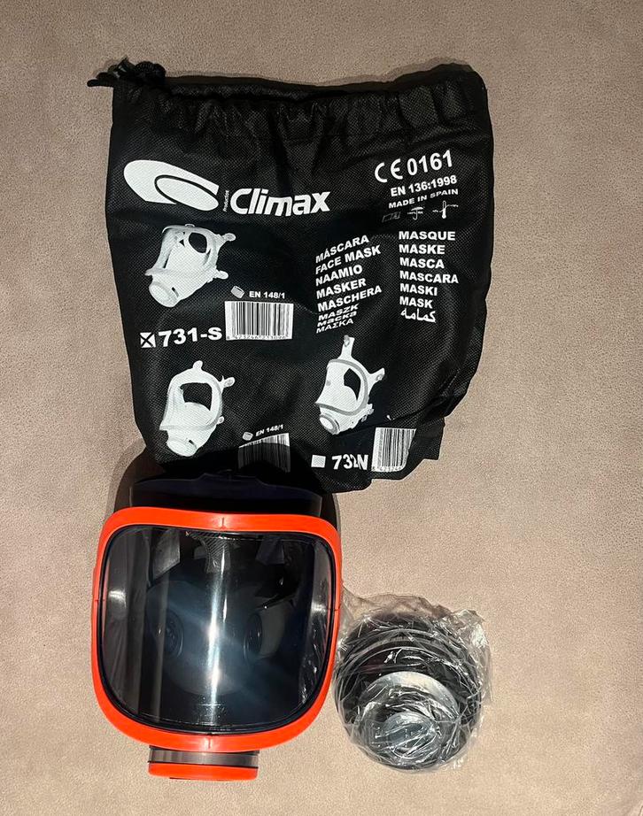 Climax 731-C volgelaatsmasker met P3 filter, Doe-het-zelf en Verbouw, Veiligheidsbrillen, Zo goed als nieuw, Ophalen of Verzenden