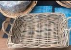 Rotan Mandjes / Boho / Retro / Vintage.  Groot en klein, Huis en Inrichting, Woonaccessoires | Schalen en Manden, Ophalen of Verzenden