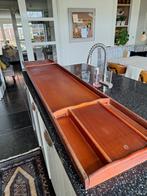 Sjoelbak Wedstrijdformaat wedstrijdsjoelbak 30 houten stenen, Vijf spelers of meer, Ophalen of Verzenden, Gebruikt, Onbekend