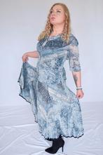 jurk co ord vintage Sommerman maat 44 blauw, Kleding | Dames, Blauw, Maat 42/44 (L), Ophalen of Verzenden, Zo goed als nieuw