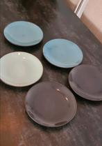 5 ontbijt borden. Diverse kleuren, Huis en Inrichting, Ophalen, Overige stijlen, Bord(en)
