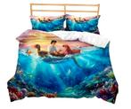 Dekbedovertrek zeemeermin Ariel, Dekbedovertrek, Nieuw, Ophalen of Verzenden, Jongetje of Meisje