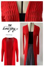 ZILCH retro long cardigan 232 Lipstick red-S️️🌺NIEUW, Nieuw, Ophalen of Verzenden, Maat 36 (S), Zilch