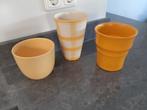 leuke bloempotten - narcissen, tulpen enz., Tuin en Terras, Bloempotten, Ophalen, Rond, Aardewerk, Minder dan 40 cm