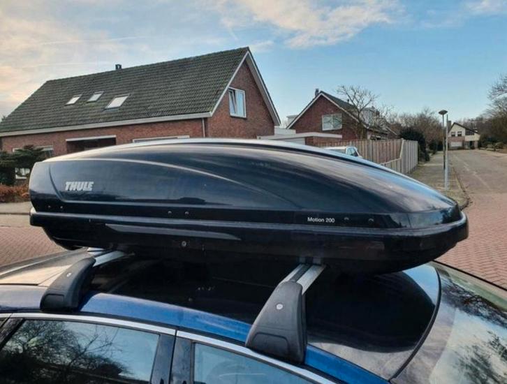 Verhuur skikoffer thule motion 200, Auto diversen, Dakkoffers, Zo goed als nieuw, Ophalen