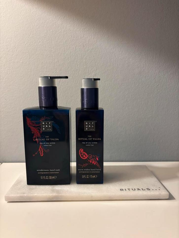 Rituals of Yalda Handzeep & Lotion Set incl luxe marble tray, Huis en Inrichting, Badkamer | Badtextiel en Accessoires, Nieuw