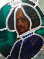 Glas in Lood Raam met Man Portret, Ophalen of Verzenden