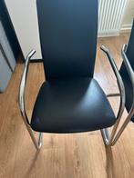 twee zwarte stoelen, Ophalen of Verzenden, Zo goed als nieuw, Zwart, Twee