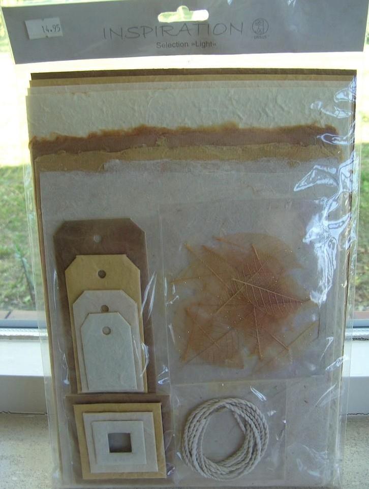 HOBBYPAKKET INSPIRATION Bruin ecru NIEUW, Hobby en Vrije tijd, Knutselen, Nieuw, Knutselwerk, Ophalen of Verzenden