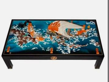 Hokusai, Unique Glow in the Dark Coffee Table (1985)  beschikbaar voor biedingen