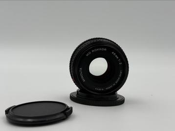 Minolta MD ROKKOR 45mm F2 49mm Lens beschikbaar voor biedingen