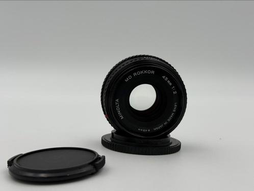 Minolta MD ROKKOR 45mm F2 49mm Lens, Audio, Tv en Foto, Fotografie | Lenzen en Objectieven, Zo goed als nieuw, Standaardlens, Ophalen of Verzenden