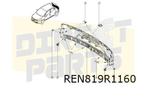 Renault Clio IV 1/13-10/19 achterklep afdekking onderzijde (, Auto-onderdelen, Achterklep, Renault, Nieuw, Ophalen of Verzenden