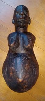 Groot buikmasker Makonde stam, Antiek en Kunst, Kunst | Beelden en Houtsnijwerken, Ophalen