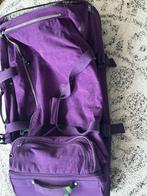 Kipling wielertas Teagan mt L paars, Sieraden, Tassen en Uiterlijk, Tassen | Reistassen en Weekendtassen, Uitschuifbare handgreep