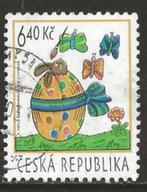 Tsjechie 7, ei paashaas vlinders, Postzegels en Munten, Postzegels | Europa | Overig, Overige landen, Verzenden, Gestempeld