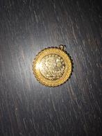Goudkleurige Reşat Stijl Turkse Munt Hanger, Overige voorstellingen, Ophalen of Verzenden, Zo goed als nieuw, Goud
