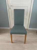 Hele mooie skai leren eetkamerstoelen, Huis en Inrichting, Stoelen, Ophalen, Blauw, Leer, Zo goed als nieuw