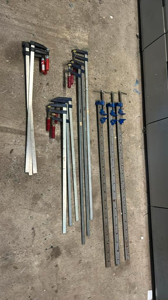 Lange lijmtangen ( lijmklem sergeant ), Doe-het-zelf en Verbouw, Gereedschap | Handgereedschap, Zo goed als nieuw, Ophalen of Verzenden