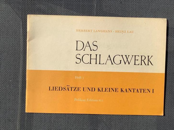 4x Das Schlagwerk + 2x Europa im Lied + 1x Gesungen Gespielt, Muziek en Instrumenten, Bladmuziek, Gebruikt, Overige soorten, Overige genres