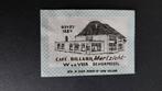 Luciferetiket Scherpezeel, café billard "Martzicht", Verzenden, Gebruikt, Luciferdoosjes of -merken