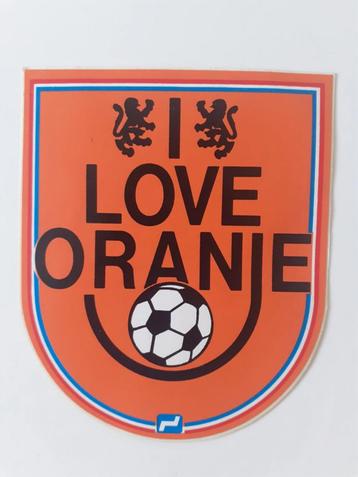 Sticker I LOVE ORANGE. beschikbaar voor biedingen