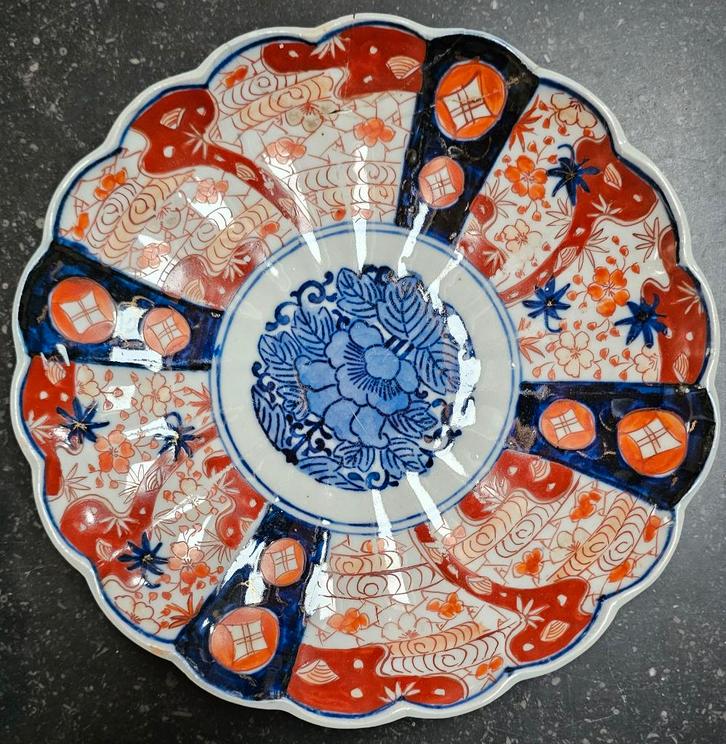 Antiek Japans Imari bord, Antiek en Kunst, Antiek | Porselein, Ophalen of Verzenden
