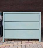 Ladekast / commode - Groen - 3 laden, Huis en Inrichting, Ophalen, 100 tot 150 cm, Zo goed als nieuw, 3 of 4 laden