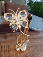 Bladgouden vaasje met vlinder en Swarovski, Ophalen