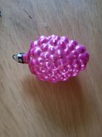 Antiek glazen kerstbal roze druiventros kersthanger., Diversen, Ophalen of Verzenden