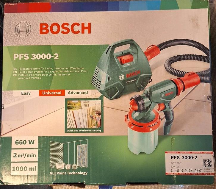 Bosch PFS 3000-2 Verfspuitsysteem, Doe-het-zelf en Verbouw, Schildersmaterialen, Nieuw, Verfspuit of Verfpomp, Ophalen of Verzenden