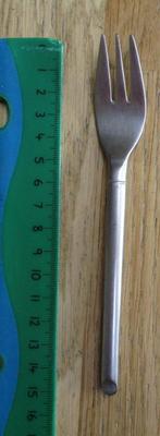 Futura bestek mat ovaalrond gebakvorkje taartvorkje 15,2cm, Huis en Inrichting, Keuken | Bestek, Ophalen of Verzenden, Gebruikt