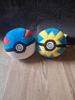 Pokémon Ballen Pluche - Set van 2, Ophalen of Verzenden, Zo goed als nieuw, Overige typen